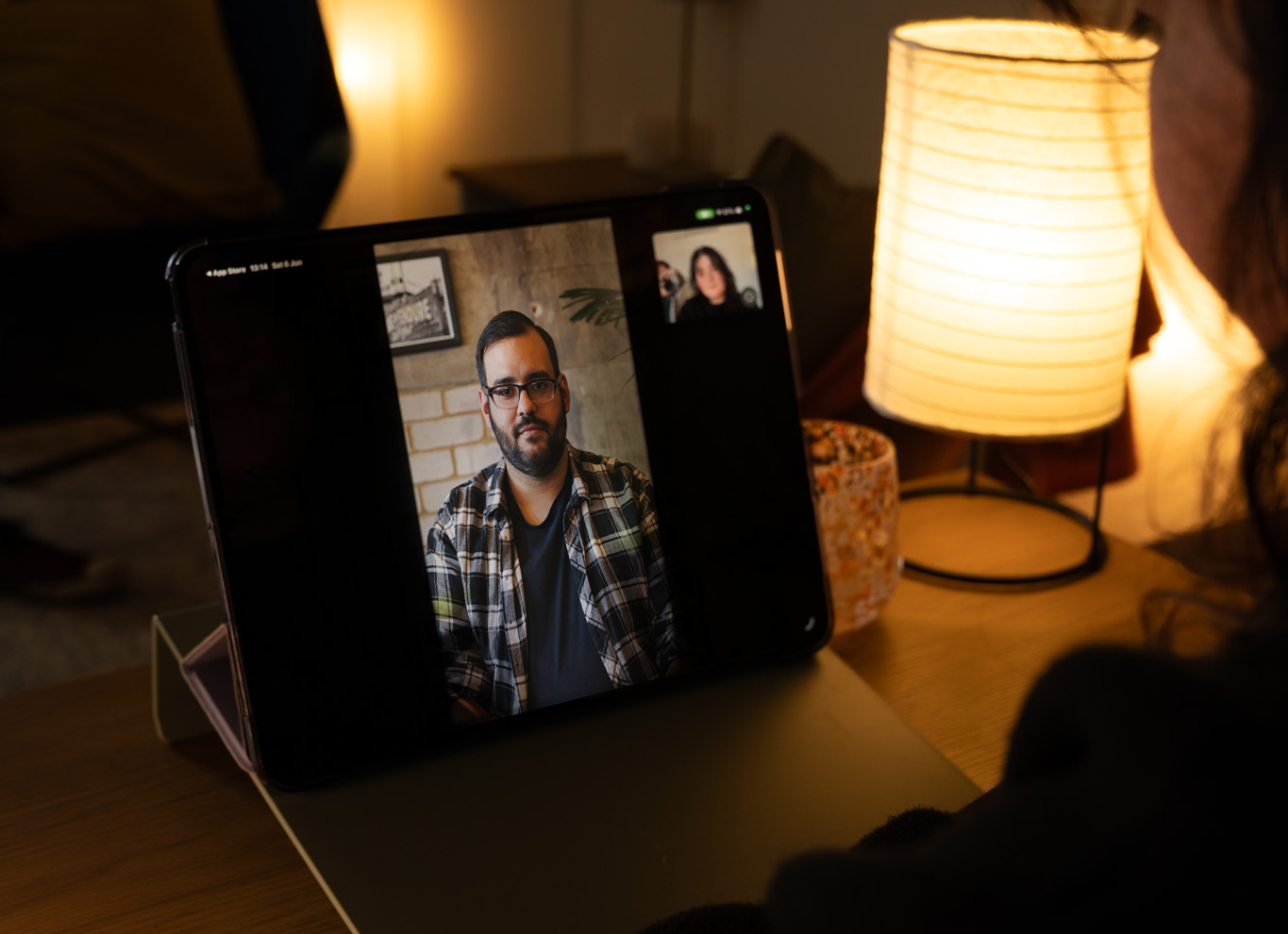 Video call workspace for remote therapy sessions